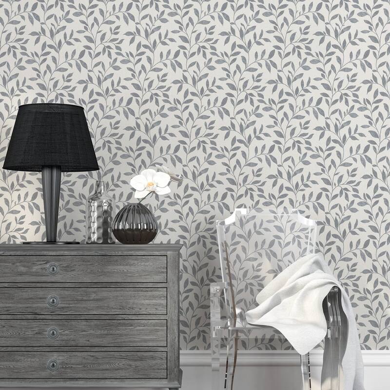 Galerie Wallcoverings Utopia Collection Loose Leaf Matte Finish Vinyl on Non-woven Wallpaper Roll