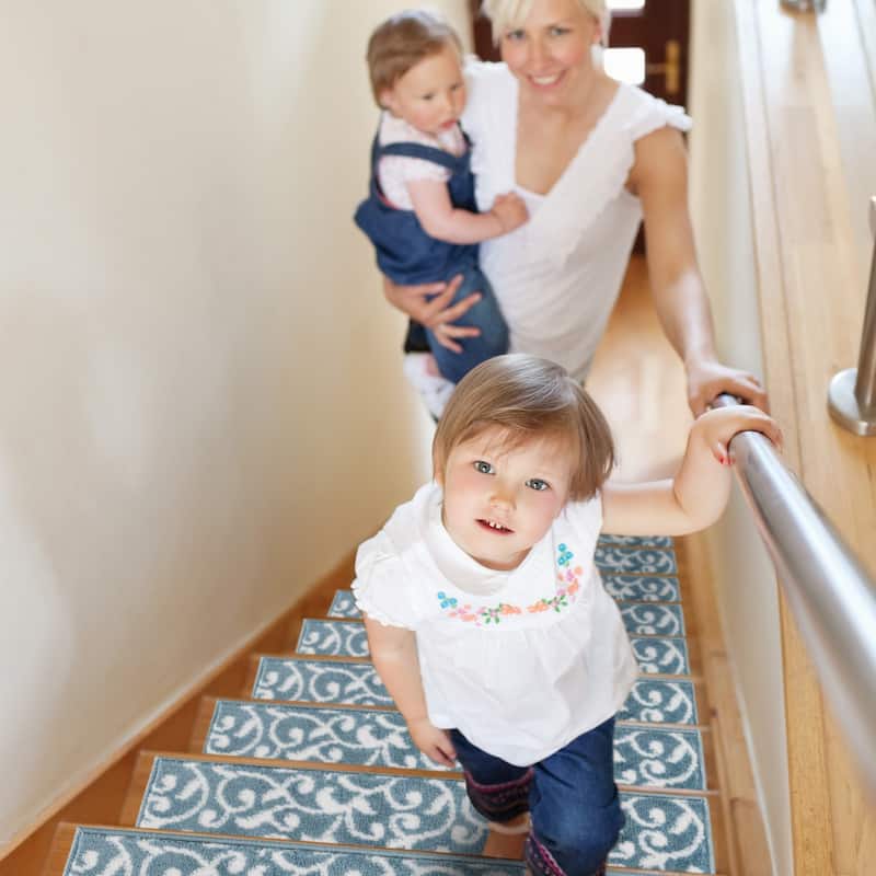 SussexHome Leaves Pattern Stair Treads