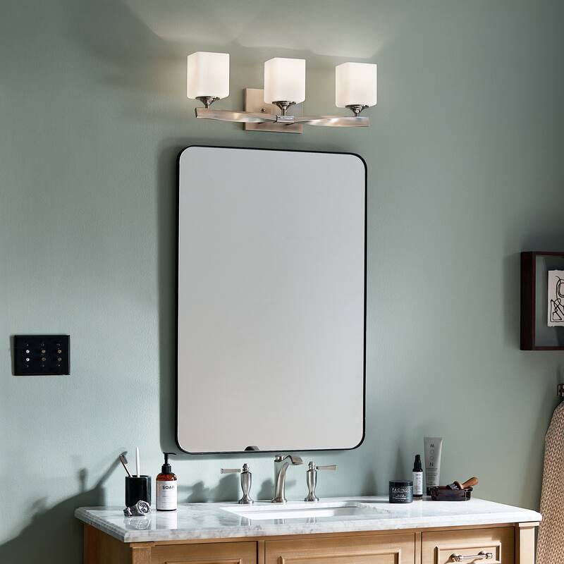 Kichler Lighting Marette 3-Light Vanity Light Brushed Nickel