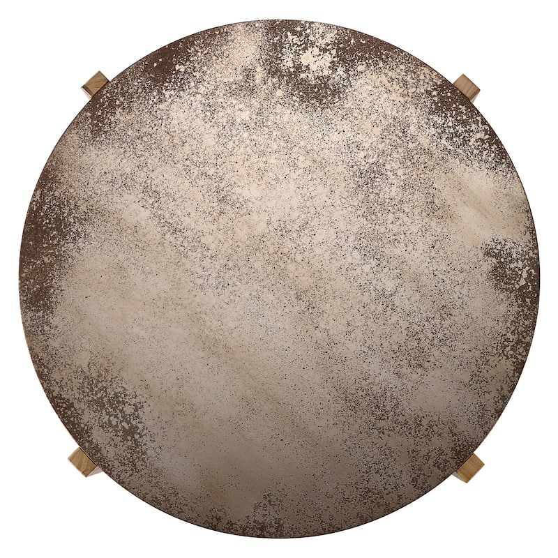 Christopher Knight Home - Rustic Wooden Coffee Table with Burnt Wood Legs