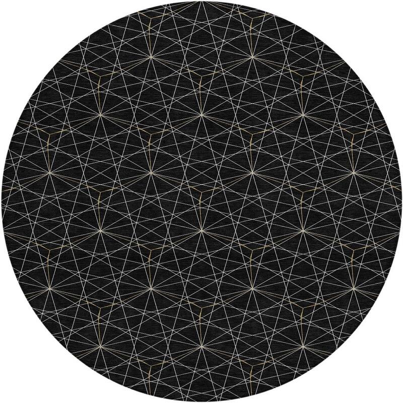 HomeRoots Geometric Transitional Rectangle Outdoor Rug