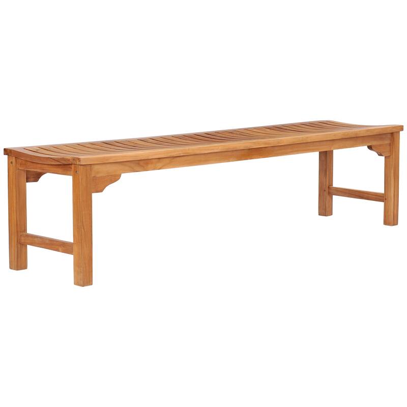 Teak Wood Santa Cruz Shower Bench, 6 Foot