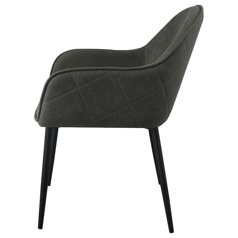 Emma Fabric Upholstered Dining Arm Chair (Set of 2)