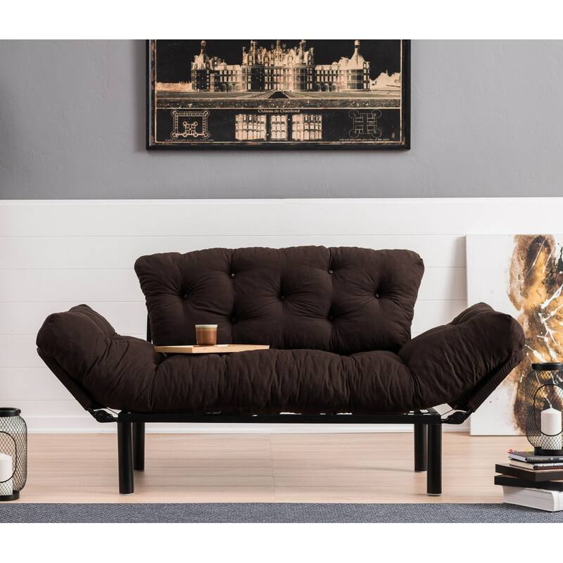 Gazapizm Metal Frame, Tufted Removable Cushions Loveseat