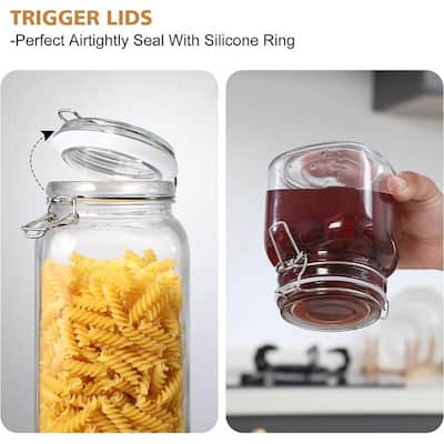 Glass Jars with Airtight Lid