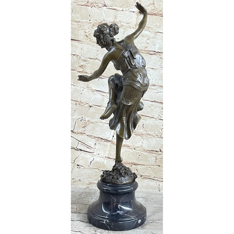 Claire Colinet French Lost Wax Dancer Bronze Sculpture Hot Cast Figurine Decor