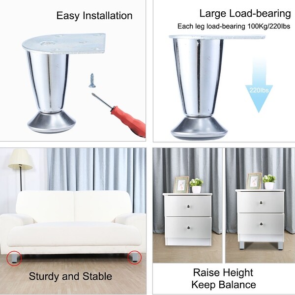 Home Garden Furniture 6 Furniture Feet Sofa Legs Table Chair Cabinet Ottoman Wardrobe 4pcs Set Furniture Parts