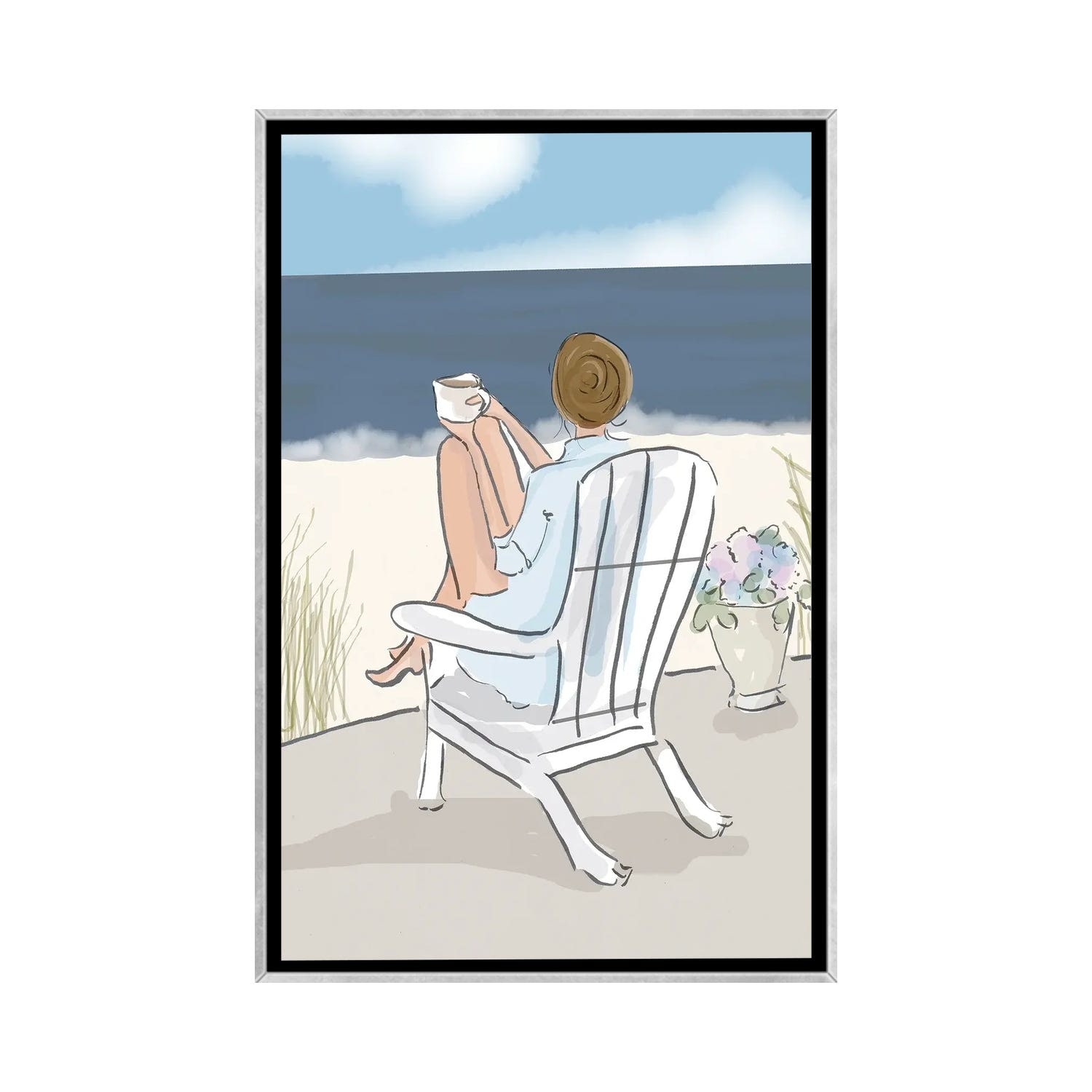 iCanvas "Coffee On The Water" by Heather Stillufsen Framed