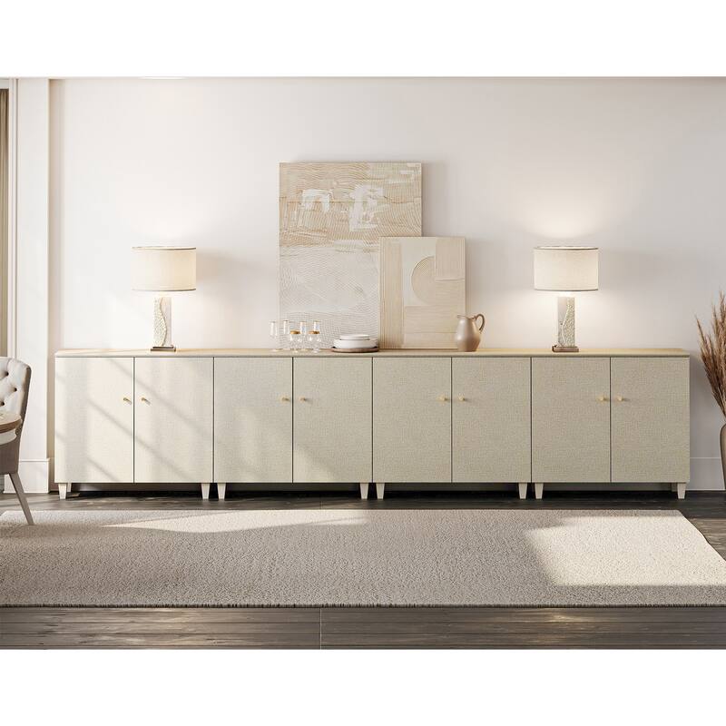 Sideboards Buffet Cabinets with Doors for Dining Room, 32.4"H