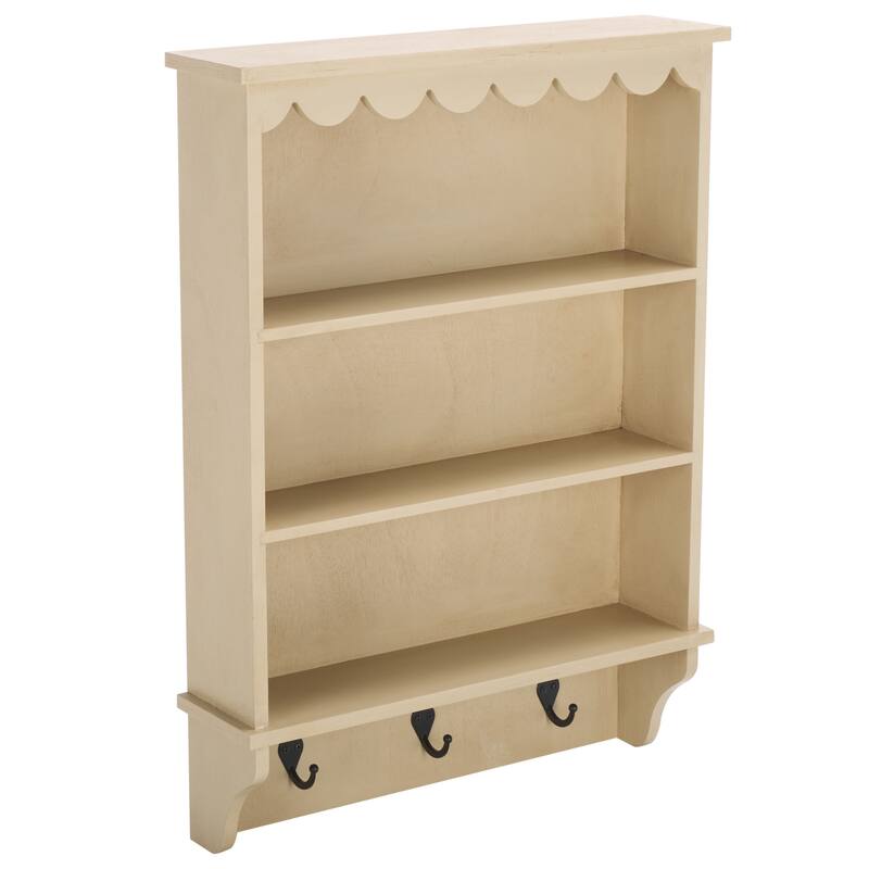 SAFAVIEH Home Haven 3 Hook Wall Rack - 19"W x 5"D x 26"H