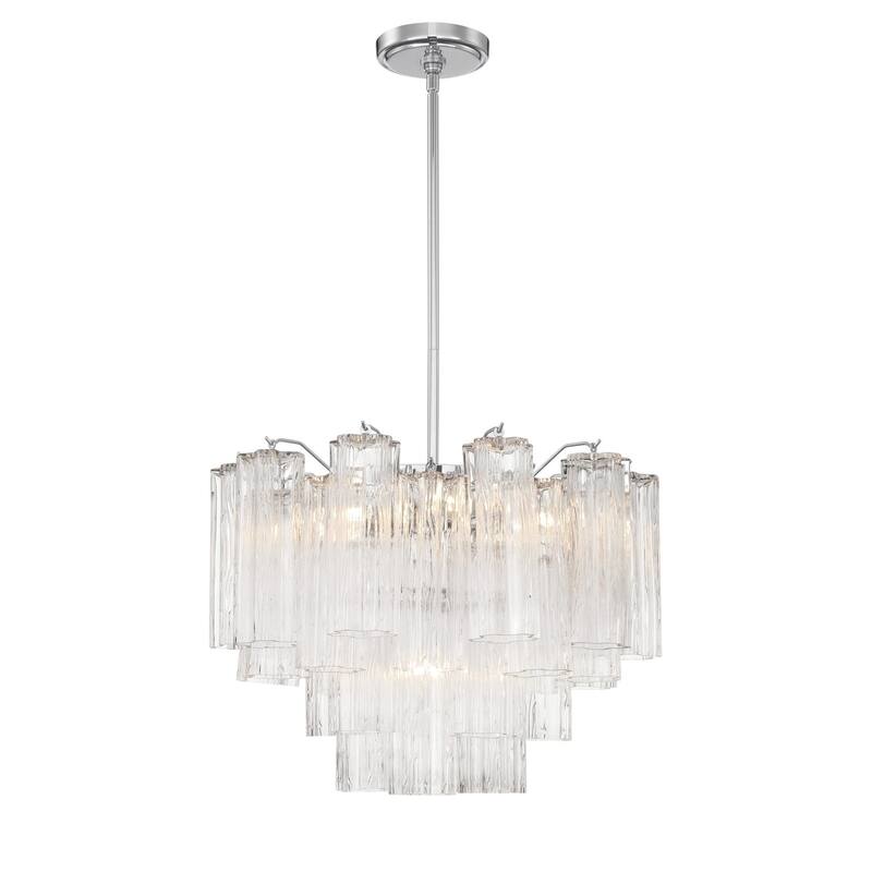 Crystorama Lighting Group ADD-306-CL Addis 6 Light 20" Wide Waterfall