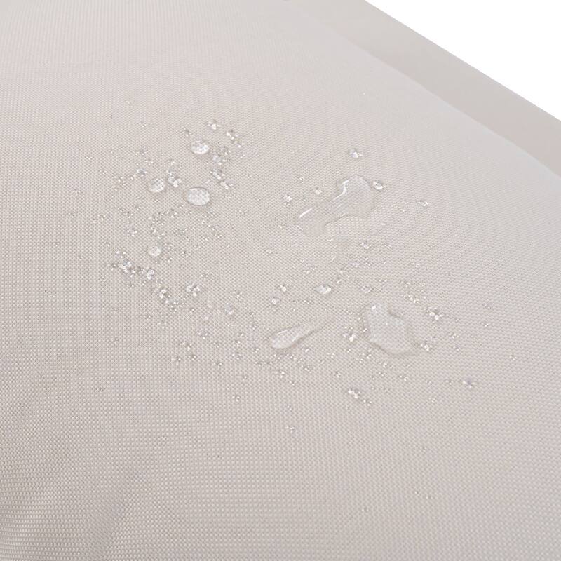 Acacia Wood Outdoor Sectional Sofa Set with Round Nesting Coffee Tables