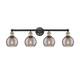 Option Black Antique Brass / Light Smoke Deco Swirl