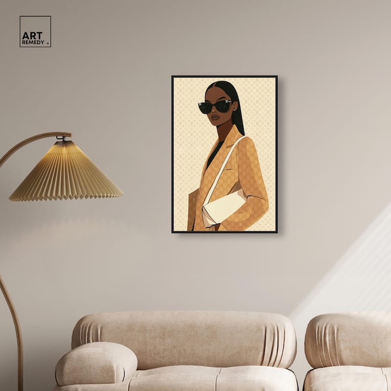 Elegant Coat Gal Canvas by Art Remedy
