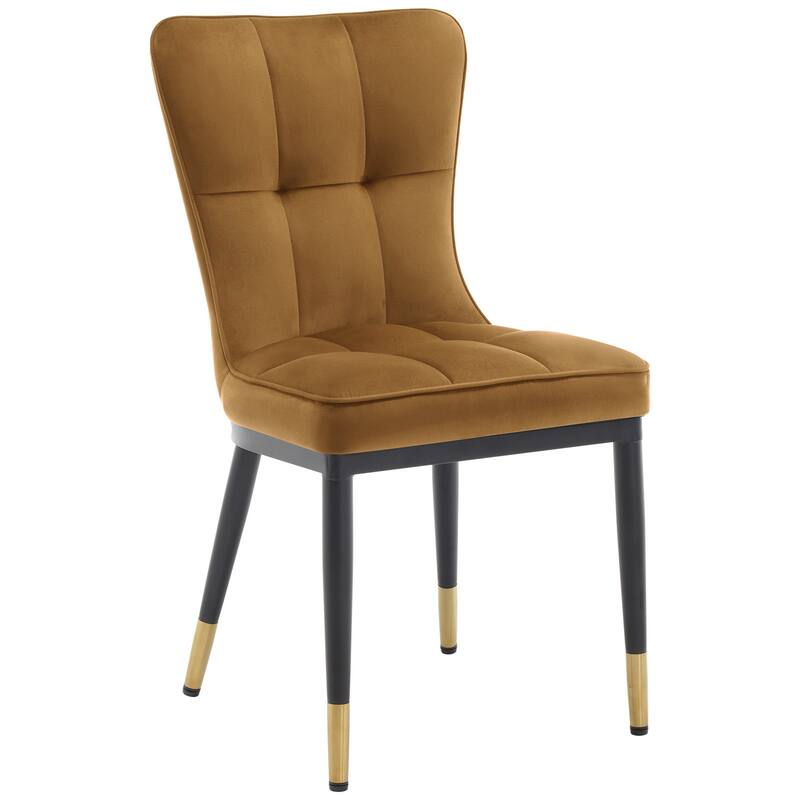 Modern Velvet Upholstered Dining Chairs, Set of 2/4 - 35.8"H x 18.9"W x 23.2"D