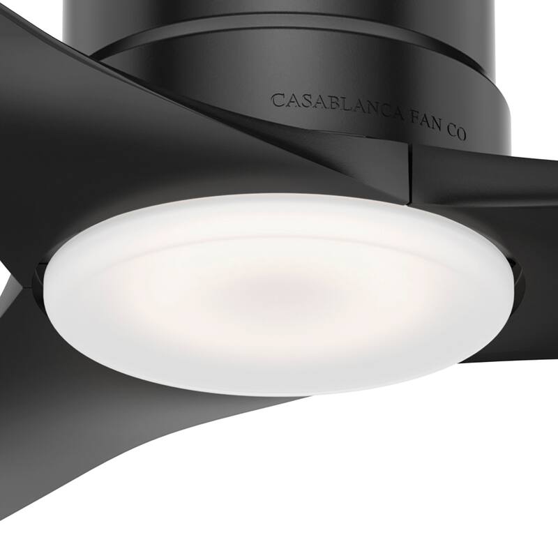 Casablanca 52" Piston Outdoor Ceiling Fan with LED Light and Handheld Remote