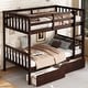 preview thumbnail 17 of 34, Bunk Bed with Ladder and Safety Guardrails, Convertible into 2 Twin Beds