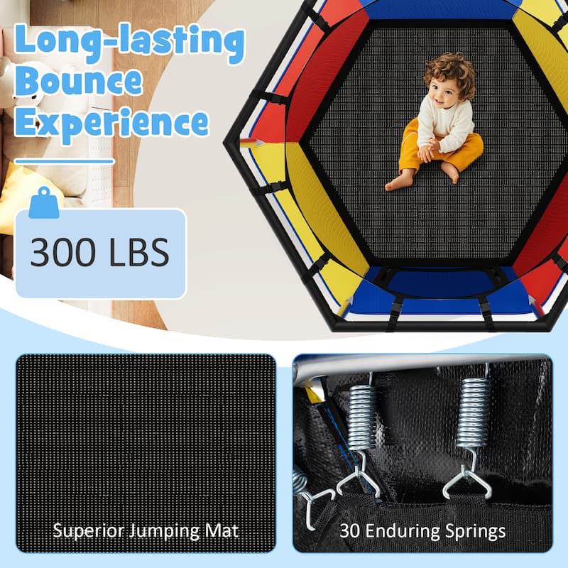 Gymax 48'' Recreational Trampoline for Kids 4 FT Indoor & Outdoor