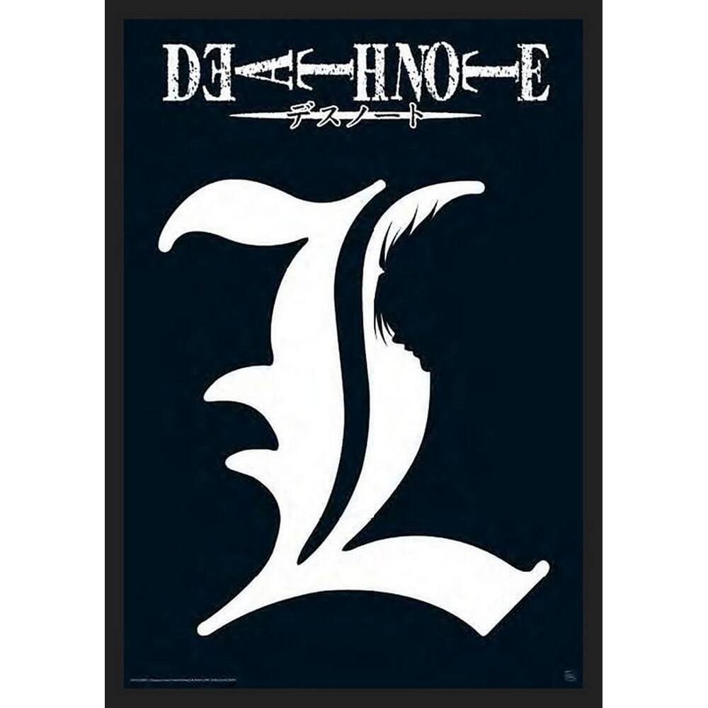 Deathnote Symbol Framed Poster - 24 x 36 Inch