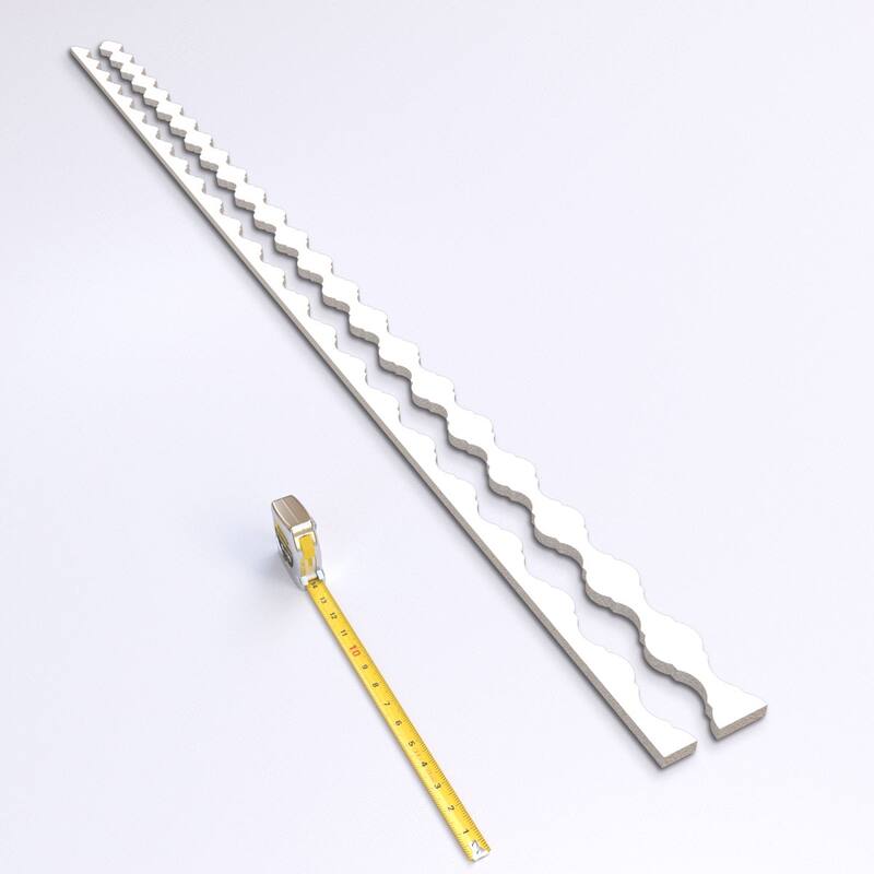 Casablanca PVC Adjustable Decorative Slat Wall Panel Kit (contains 30