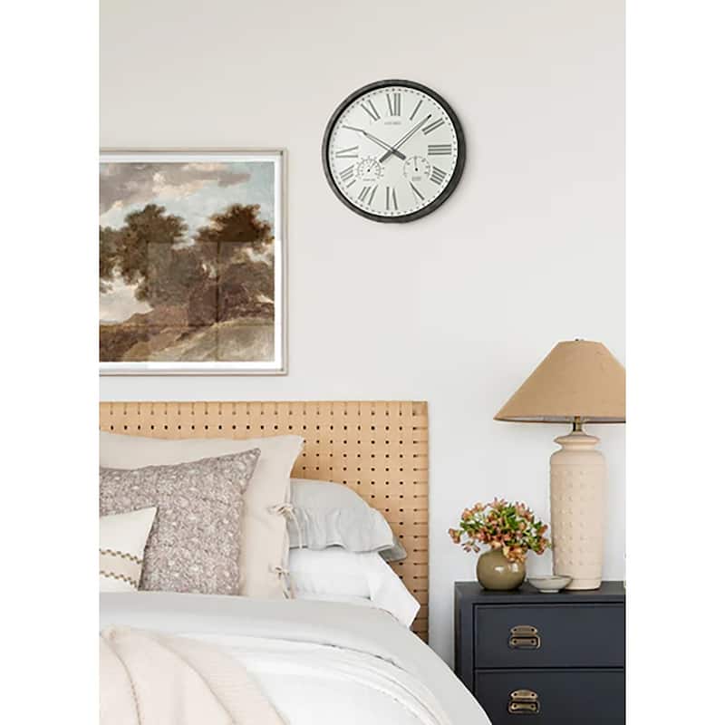 Ondo Wall Clock, Black - N/A