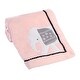 preview thumbnail 3 of 4, Lambs & Ivy Happy Jungle Pink Elephant Fleece Baby Blanket w/ Pom Pom Trim