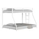 preview thumbnail 7 of 20, Furniture of America Ambell Modern Metal Low Profile Bunk Bed with Reversible Ladder