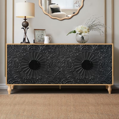 62.99''W Modern Sideboard Storage Cabinet with 4-Door