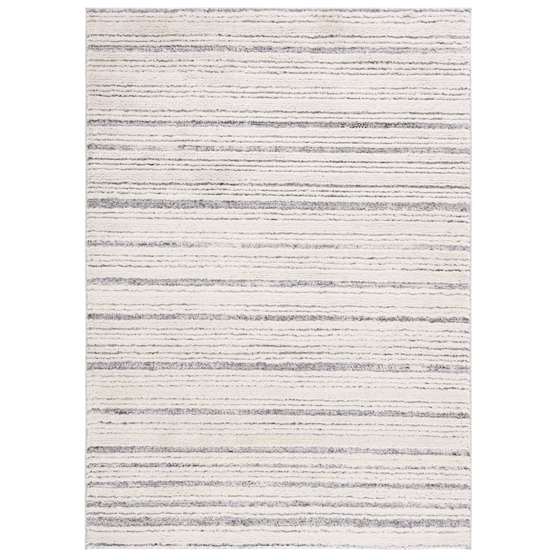 Martha Stewart Lucia Shag Hajnal Contemporary Rug - 8' x 10' - Ivory/Dark Grey