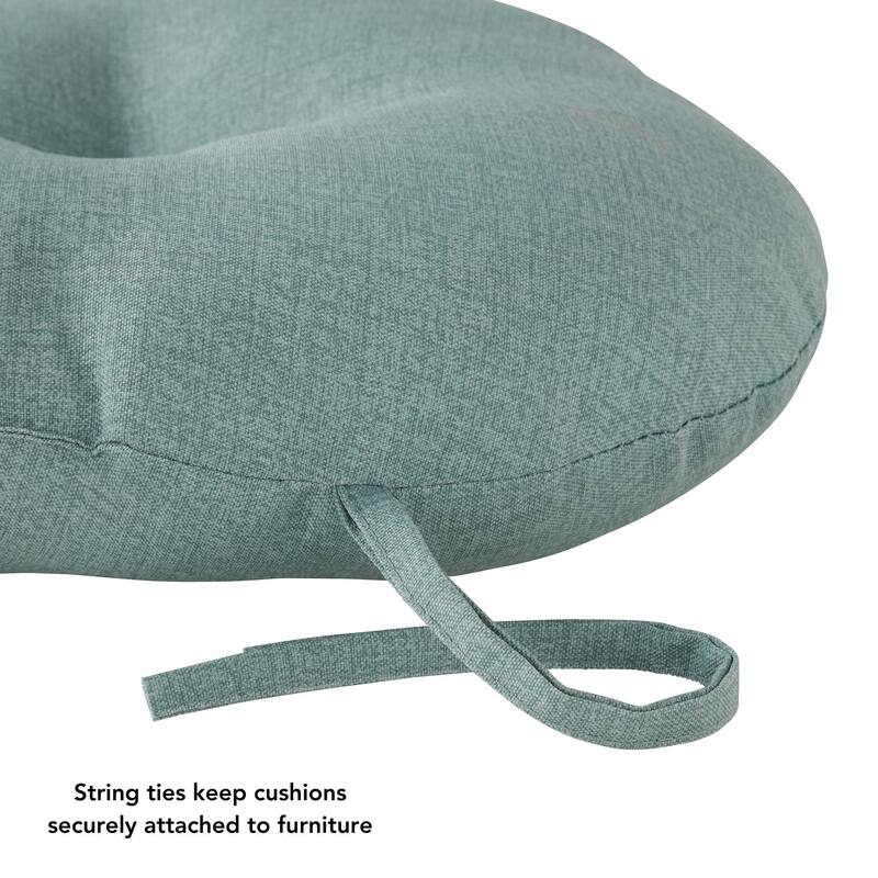 Outdoor15-inch Round Bistro Chair Cushion (Set of 4)