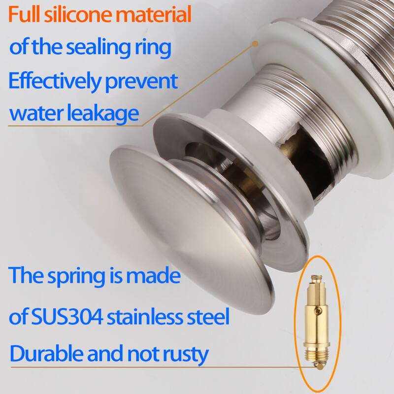 Modland C-Shaped Single Hole Bathroom Faucet, 500K Cycle CUPC Certified, 6-Inch Cover Plate, Black / Gold / Nickel / Chrome