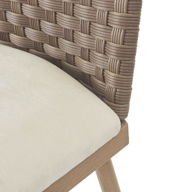 Christopher Knight Home - Isolde Farmhouse Upholstered Armless Barstool in Iron & Rattan (Set of 2)