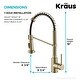 preview thumbnail 23 of 39, Kraus Bolden 2-Function 1-Handle Commercial Pulldown Kitchen Faucet