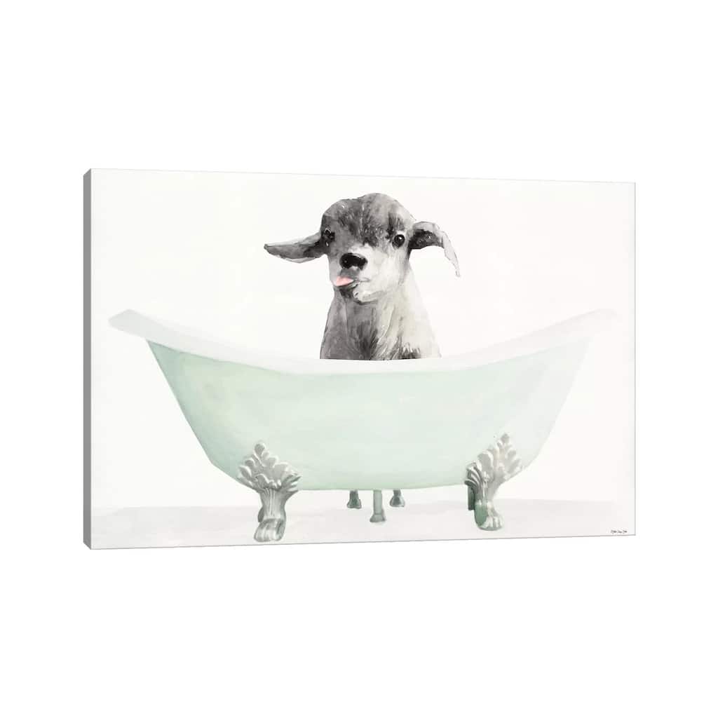 iCanvas "Vintage Tub with Goat" by Stellar Design Studio Canvas Print
