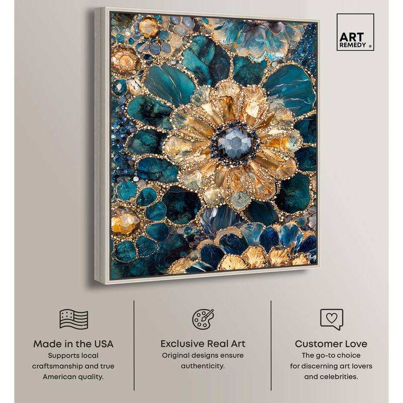 Opulent Geode IV Canvas by Art Remedy