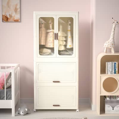 Portable Wardrobe Closet Storage Organizer for Clothes