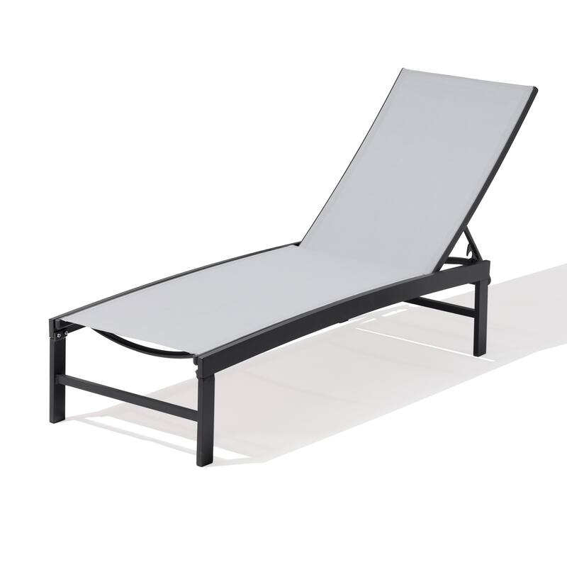 Outdoor Patio Adjustable Chaise Lounge Chair