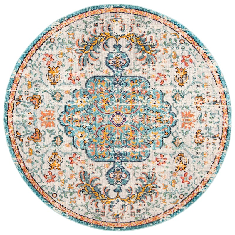 SAFAVIEH Madison Sabire Boho Medallion Distressed Rug