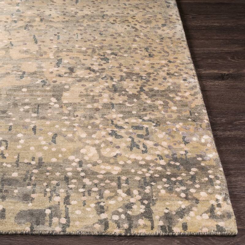 Hand-Knotted Giana Abstract Wool Area Rug - 12' x 15'