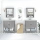 preview thumbnail 1 of 12, Salinas 64W Double Vanity Set with Medicine Cabinets by Bush Furniture Cape Cod Gray