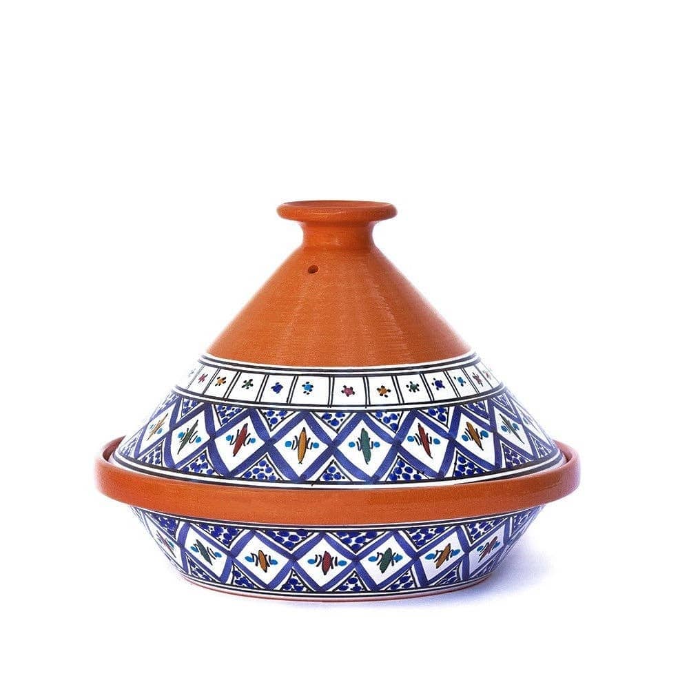 Kamsah Bohemian Supreme Medium Tagine - Handcrafted Ceramic Pot