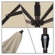 preview thumbnail 34 of 89, North Bend 9-foot Auto-tilt Round Sunbrella Patio Umbrella by Havenside Home