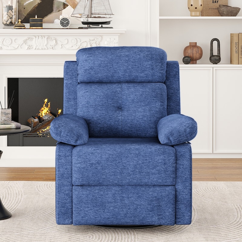 Small Rocker Swivel Recliner Chair for Adults Women for Small Spaces, Bedroom, Living Room