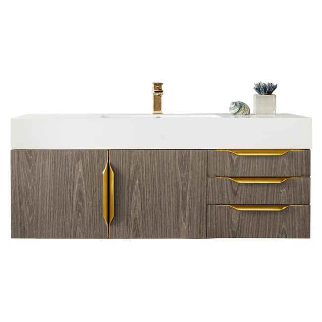 James Martin Vanities 983-V48-W-G-GW Columbia 48" Wall Mounted Single