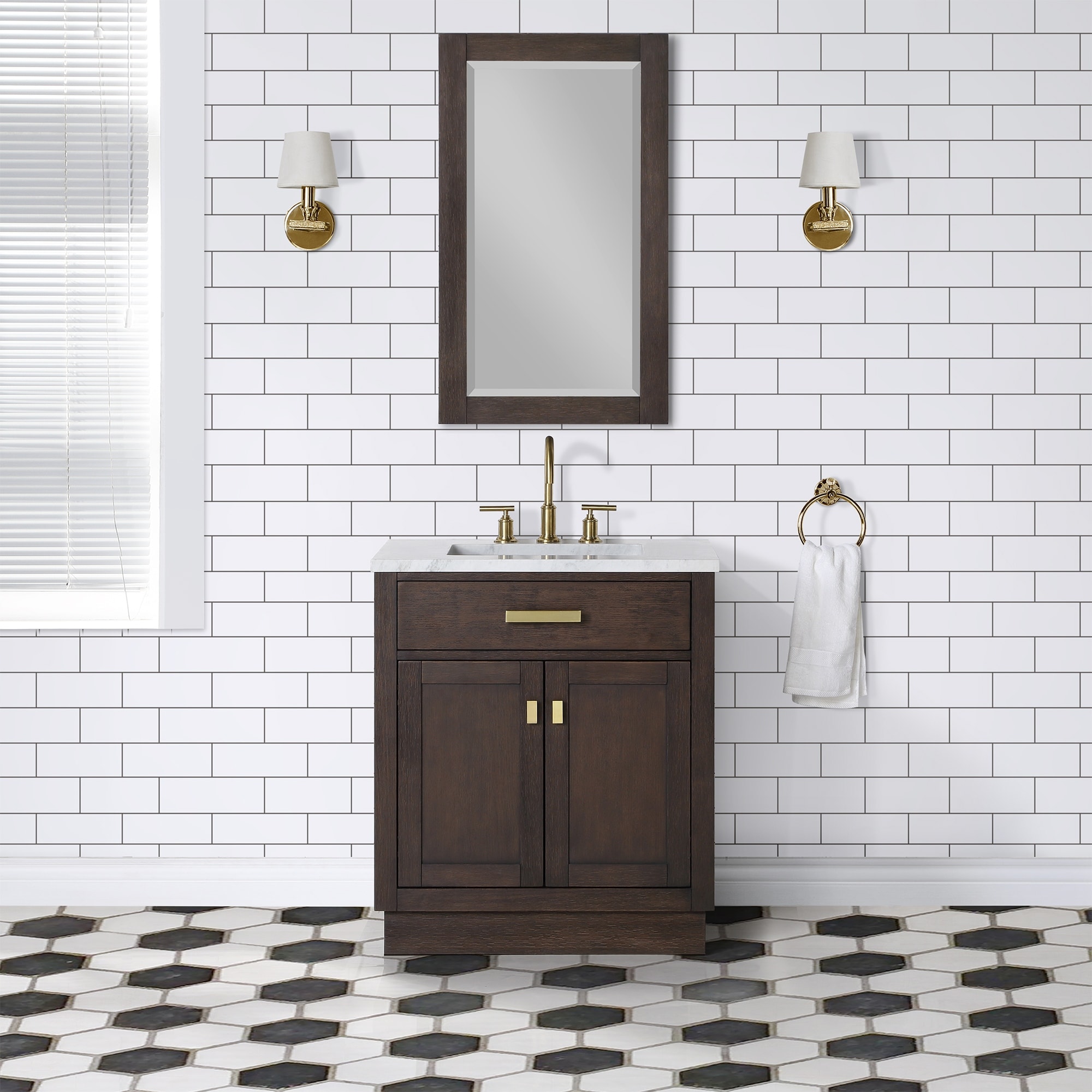 Chestnut 30 Single Bathroom Vanity Vanity With Mirror S Overstock 31227661