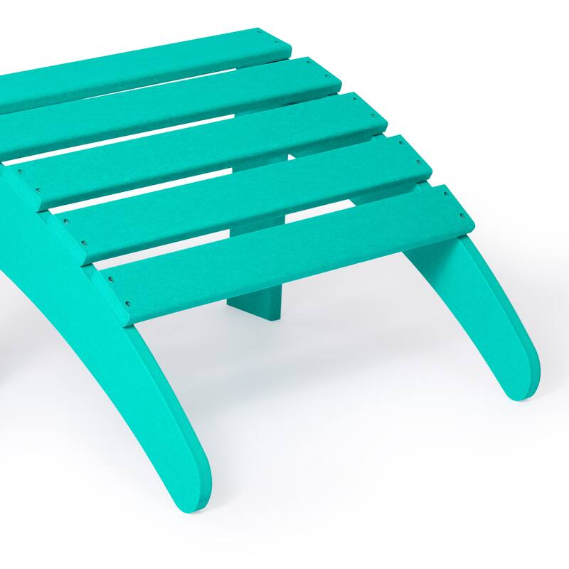 Polytrends Laguna Hdpe All Weather Outdoor Patio Foldable Ottoman