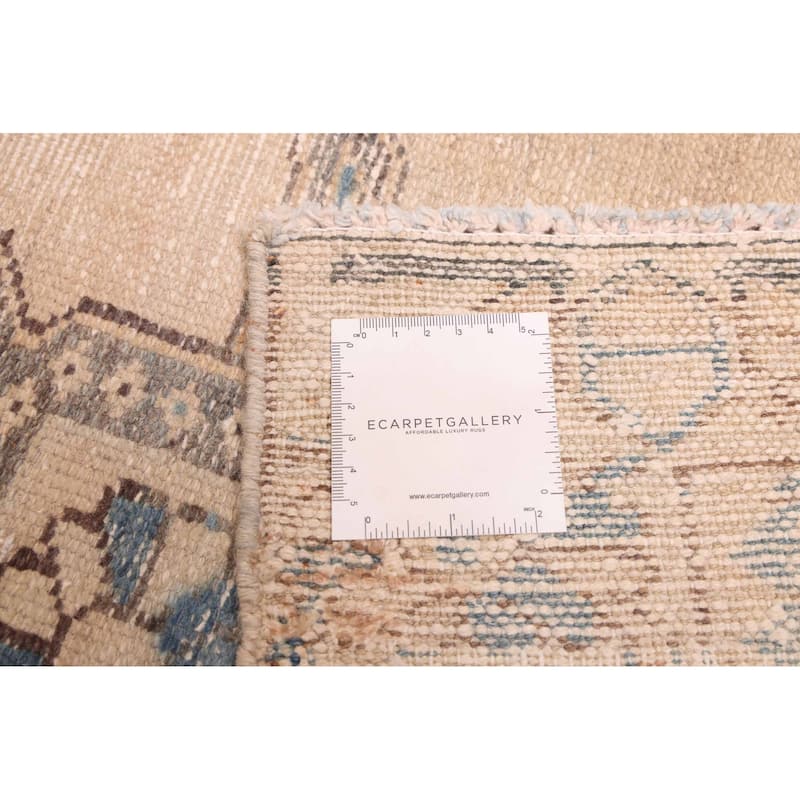 ECARPETGALLERY Hand-knotted Antalya Vintage Beige Wool Rug - 5'4 x 9'5