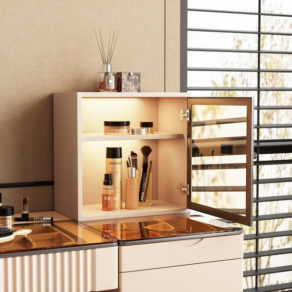 お得セット Vanity Desk Bath Bed - Stool and Mirror with Desk Makeup ギター