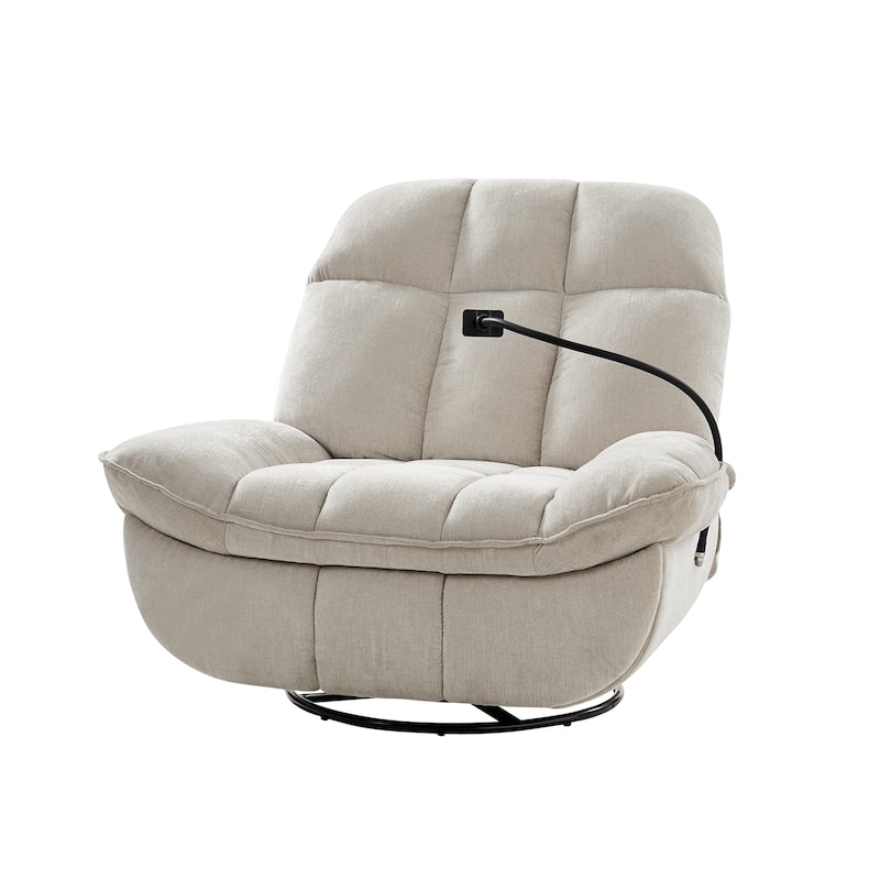 Alina Modern Manual Recliner with A Phone Holder by HULALA HOME