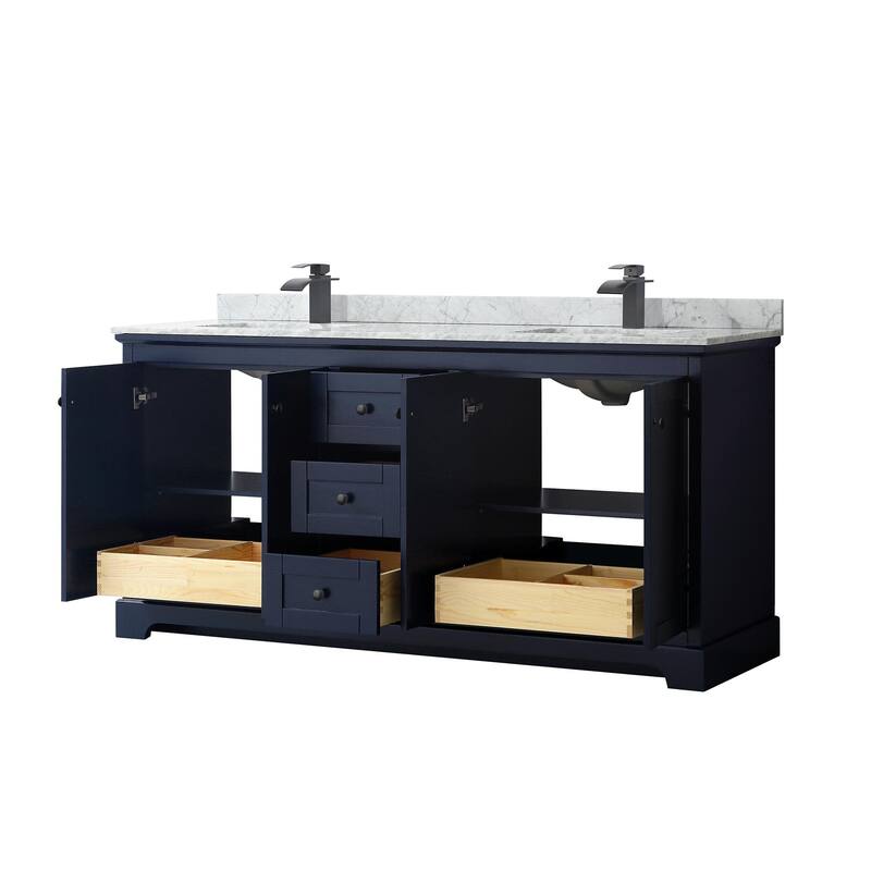 Wyndham Collection Avery 72" Free Standing Double Basin Vanity Set